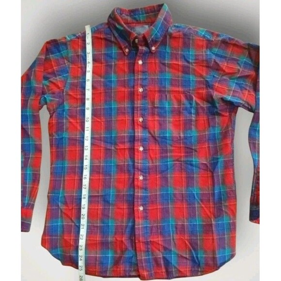 Vintage Sir Pendleton Virgin Wool Button-Up Tartan Plaid Boys Size L USA Made - Picture 7 of 8